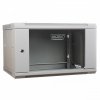 Digitus Szafa wisząca jednosekcyjna 19 6U 368/600/450mm, drzwi szklane, szara (RAL 7035)