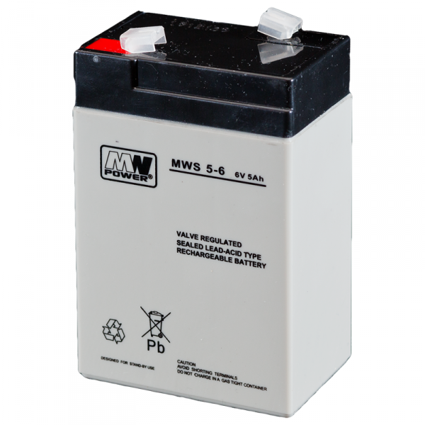 Akumulator AGM MWS 5Ah 6V