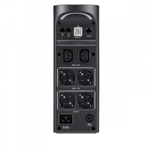 APC Zasilacz awaryjny BGM2200B-GR Back-UPS Pro, 2200VA/1320W, Tower, 230V,        4xSchuko, 2xIEC C13 outlets, RGB Lights, Pure Sine Wave, czarny