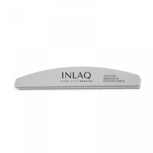 INLAQ Polerka Piankowa do Paznokci 100/180 Szara Pilnik Łódka