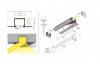 Profil LED LINEA-IN20 TRIMLESS 2M ANOD. 
