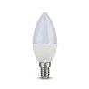 Żarówka LED WiFi V-TAC 4.5W E14 Świeczka SMART Amazon Alexa Google Home VT-5114 RGB+2700K-6400K 300lm