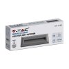 Oprawa Schodowa 3W LED V-TAC Szara Prostokąt 230V IP65 VT-1162 3000K 110lm