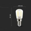Żarówka LED V-TAC 2W Filament E14 ST26 VT-1952 6400K 200lm