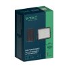 Projektor LED Solarny V-TAC 15W Pilot, AUTO, Timer, IP65 Czarny VT-120W 6400K 1200lm