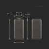 Power Bank V-TAC 10000mAh SLIM TYPE C Szary VT-3527