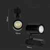Oprawa Szynosystem 3F V-TAC 35W 10st Czarna VT-4536 3000K 3000lm