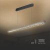 Oprawa V-TAC LED Linear SAMSUNG CHIP LIFUD Driver 36W 60st CCT Zwieszana 120cm Szary MAT VT-7-36 3000K-4000K-6400K 2880lm 5 Lat 