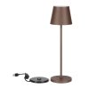 Lampka Biurkowa Nocna V-TAC 1,5W LED Ładowanie Ściemnianie IP54 Brąz, Corten VT-7997 3000K 150lm