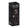 Lampka Biurkowa Nocna V-TAC 1,5W LED Ładowanie Ściemnianie IP54 Brąz, Corten VT-7997 3000K 150lm