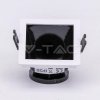 Oczko V-TAC GU10 Wpuszane Białe/Czarne Kwadrat VT-875 3 Lata Gwarancji