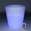 Oprawa Ogrodowa V-TAC LED Donica Pojemnik 28cm Ładowanie Pilot VT-7805 RGBW 18lm