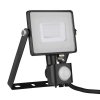 Projektor LED V-TAC 30W SAMSUNG CHIP Czujnik Ruchu Funkcja Cut-OFF Czarny VT-30-S 3000K 2400lm 5 Lat Gwarancji