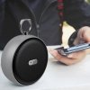 Przenośny Głośnik Bluetooth Micro USB Wysokiej jakości przewód 800mAh Srebrny V-TAC VT-6211