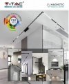 Oprawa Szynosystem Magnetyczny 24V V-TAC 10W LED Czarna CRI90+ UGR19 VT-4210 3000K 700lm 3 Lata Gwarancji