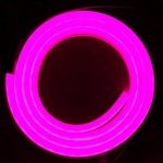 NEON LED 24V SILICONE 6x12 R5 RÓŻOWY IP67