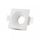 Oczko V-TAC gips GU10 wpuszczane okrągłe 120x120 białe VT-776SQ