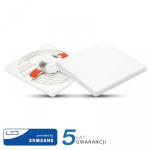 Panel V-TAC 12W LED Regulowany SAMSUNG CHIP Kwadrat 120x32mm VT-610 6400K 750lm 5 Lat Gwarancji