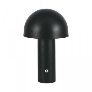 Lampka stołowa nocna V-TAC 1W LED 25cm ładowanie USB ściemnianie czarna VT-1047 3000K-6000K 200lm