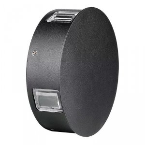 Oprawa Ścienna V-TAC 4W LED IP65 Czarna Okrągła VT-706 3000K 440lm