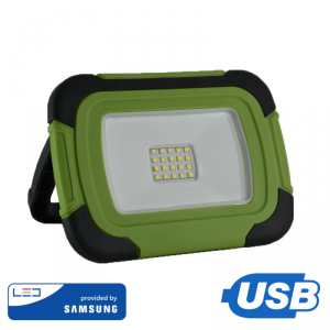 Projektor LED V-TAC 20W Ładowalny USB SAMSUNG CHIP Funkcja SOS 3,7V Li-Ion IP44 VT-20-R 4000K 1400lm