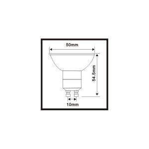 Zarówka LED 6,5W gu10 16x2835 smd 550 lum CIEPŁA