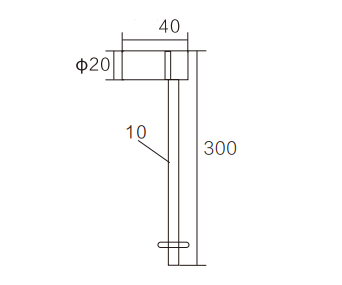 LEDONELED LAMPKA LED DO GABLOT SŁUPEK 6K SREBRNA 1X3W