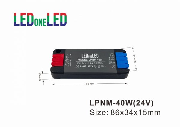 NAJCIEŃSZY ZASILACZ SUPER SLIM NAMI 24V 40W IP20