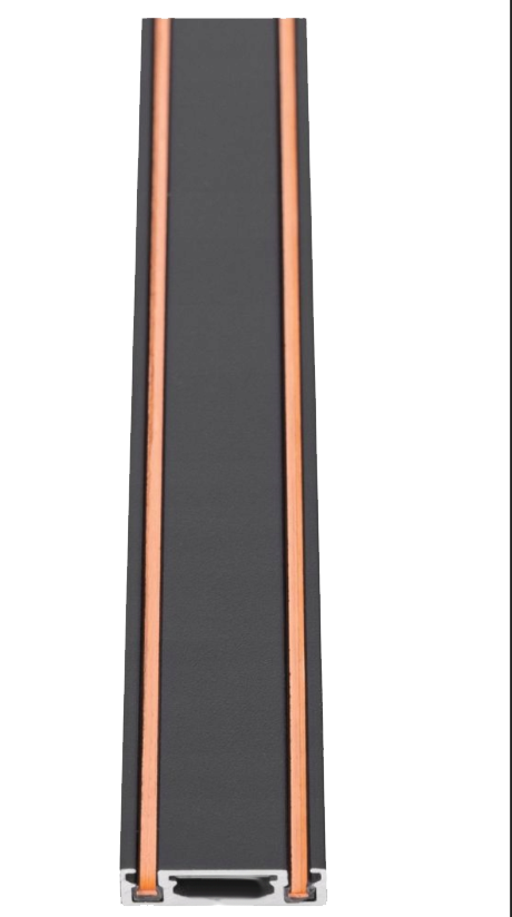 Szyna magnetyczna natynkowa jednofazowa Ultra Slim 48V 2m czarna