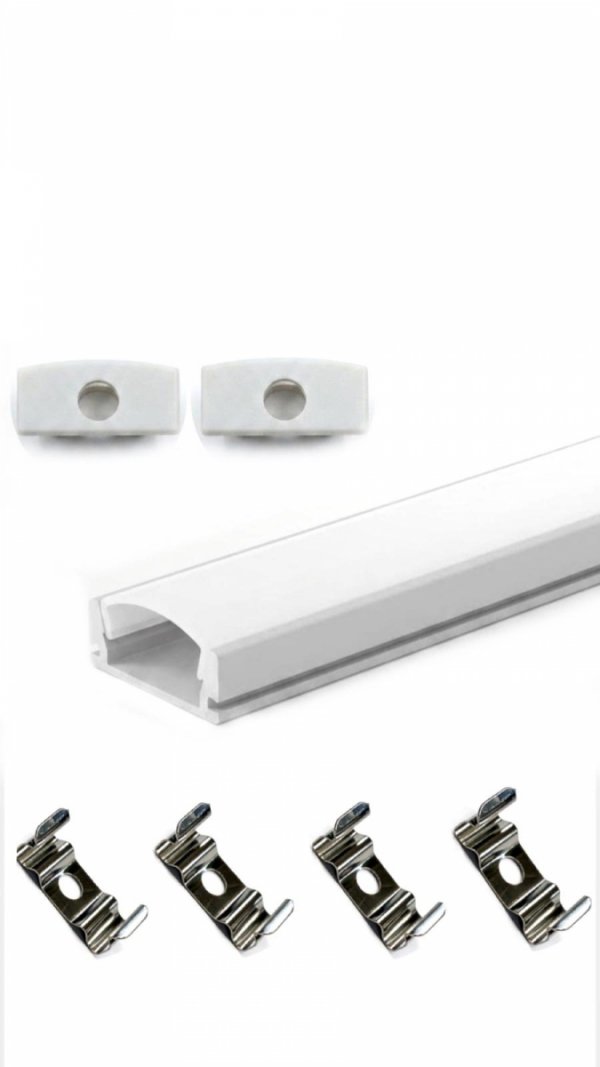 Profil LP-A  prosty 2m kpl. klosz zaślepki uchwyty 