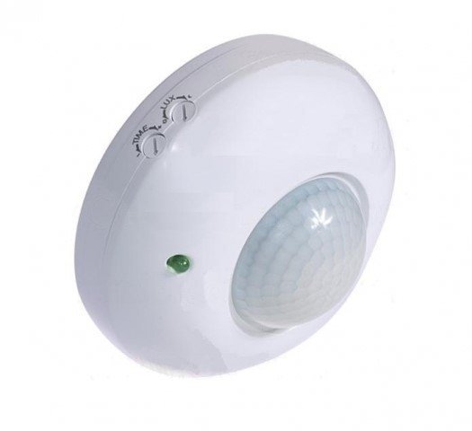 Czujnik ruchu PIR IP65 230V biały LUX01303  Czujnik ruchu PIR sufitowy 360 stopni biały 230V 