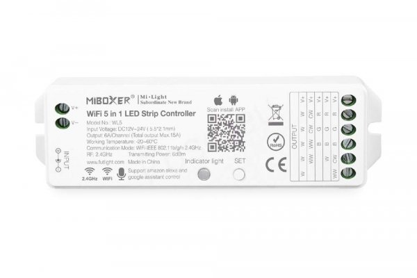 Kontroler Sterownik Taśm LED RGB+CCT WIFI  WL5 Milight 