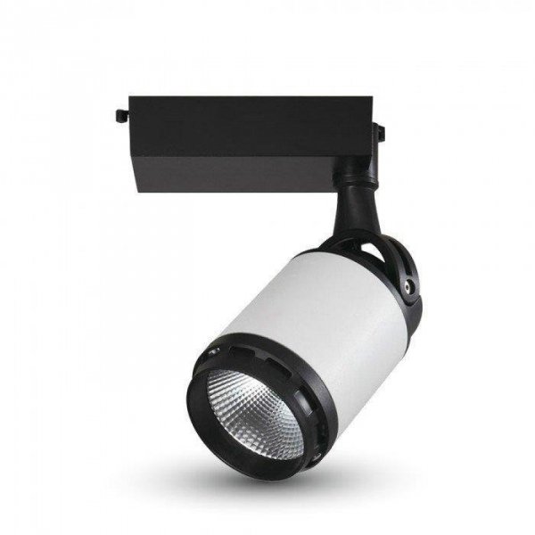 Oprawa LED V-TAC Szynosystem 3F 10W 24st Czarny Biały VT-4512 6400K 800lm
