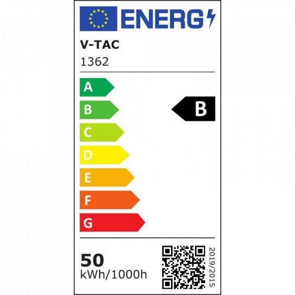 Linia Świetlna Kompletna V-TAC 50W LED Soczewka Podwójna Asymetryczna VT-4551D 4000K 8000lm 5 Lat Gwarancji