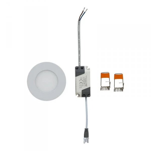 Panel LED V-TAC Premium Downlight 3W Okrągły fi84 3000K 130lm