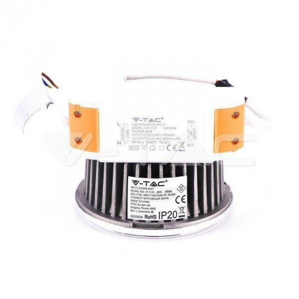 Żarówka LED V-TAC 20W G53 AR111 Wymienny reflektor 40st/20st VT-1121-N 6400K 1700lm