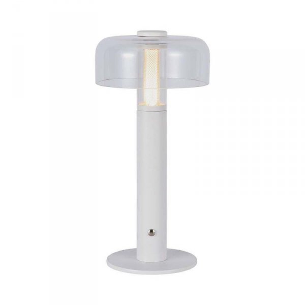 Lampka Biurkowa Nocna V-TAC 1W LED 30cm Ładowanie USB Ściemnianie Biała VT-1049 3000K 100lm