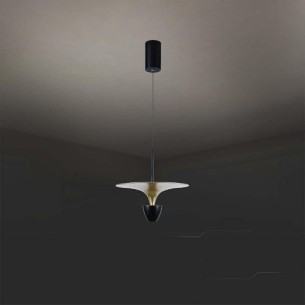 Oprawa Zwieszana V-TAC 9W LED Czarny+Złoty VT-7832 4000K 1000lm