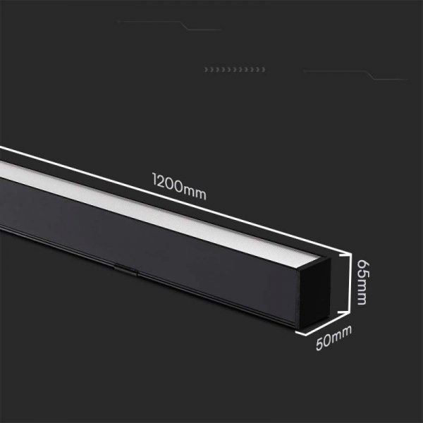 Oprawa V-TAC LED Linear SAMSUNG CHIP 40W CCT Zwieszana 120cm Czarna VT-7-44 3000K+4000K+6400K 3400lm 5 Lat Gwarancji