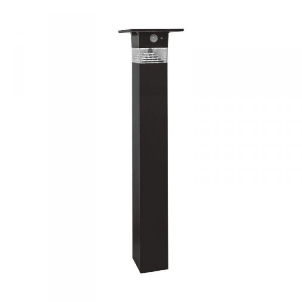 Słupek Ogrodowy Solarny V-TAC 80cm 5.5W LED IP54 Czarny VT-1170 3000K 250lm 3 Lata Gwarancji