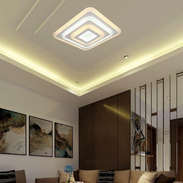 Oprawa Sufitowa V-TAC 82W LED Ściemnialna Biała Pilot SMART VT-7719 3000K-4000K-6000K 6700lm