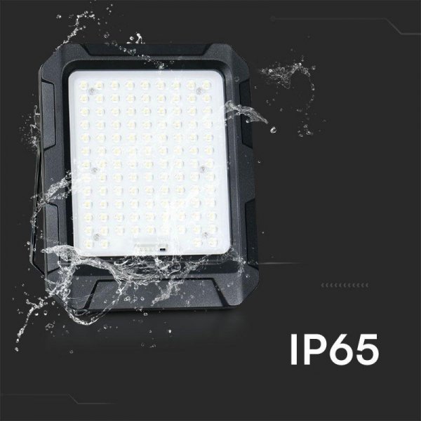 Projektor LED Solarny V-TAC 15W Pilot, AUTO, Timer, IP65 Czarny VT-102W 4000K 1800lm