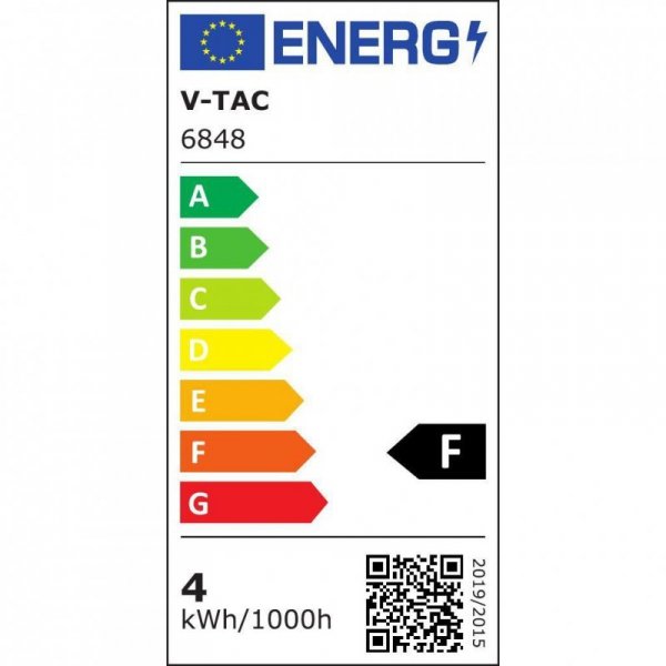 Żarówka LED filament V-TAC 4W świeczka C37 E14 3xKlik ściemnialna VT-2804 3000K 400lm