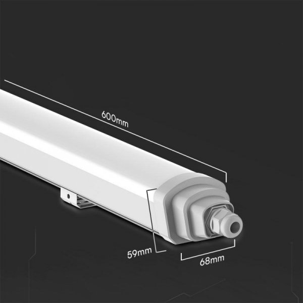 Oprawa Hermetyczna LED V-TAC SAMSUNG CHIP GT-SERIES 60cm 18W 120Lm/W VT-12017 4000K 2160lm 3 Lata Gwarancji