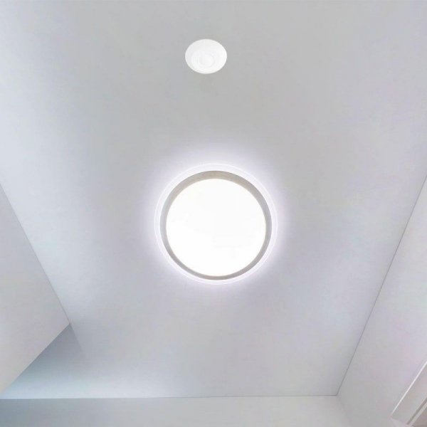 Czujnik Ruchu Obecności 360st V-TAC Natynkowy Sufitowy SLIM 25mm 360st fi76 1000W Biały VT-81014 5 Lat Gwarancji