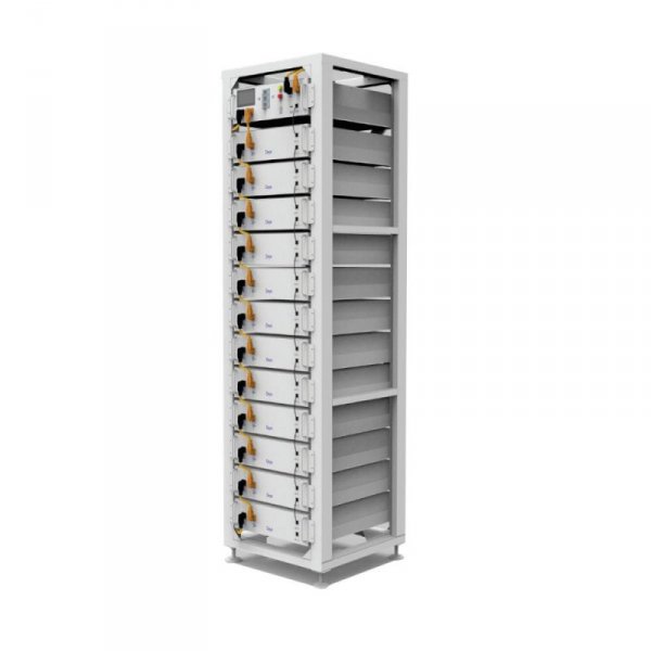 Magazyn Bank Energii 51.2V LiFePO4 61,44kWh V-TAC DEYE RACK SKU11867 BMS SKU11863 + 12xSKU1186 BOS-G60 10 Lat Gwarancji