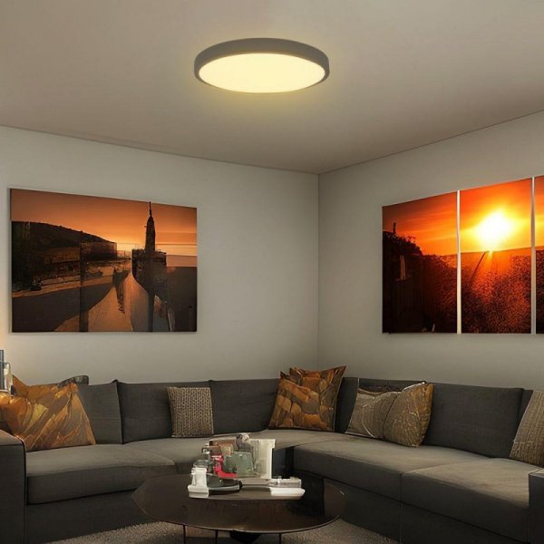 Oprawa sufitowa plafoniera V-TAC 18W LED SAMSUNG CHIP okrągły 25cm natynkowy IP44 czarny VT-8618B 4000K 1830lm 5 lat gwarancji