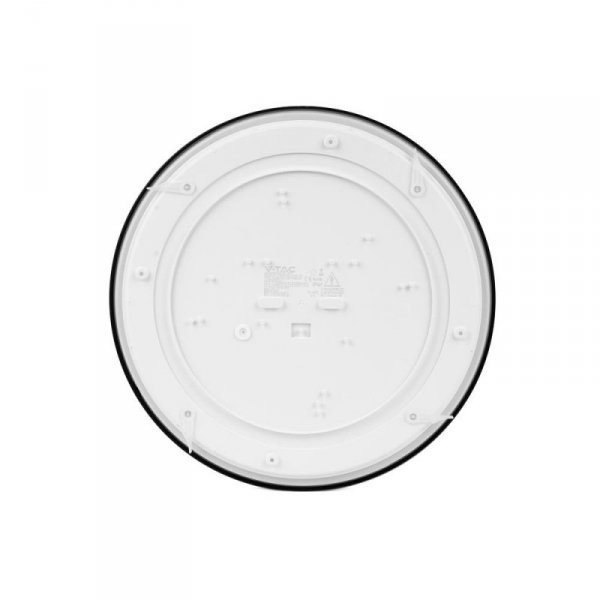 Plafon V-TAC 24W LED SAMSUNG CHIP Okrągły 30cm Natynkowy IP44 Czarny VT-8624B 3000K 2500lm 5 Lat Gwarancji