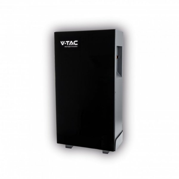 Magazyn Bank Energii V-TAC Czarny Szklany Front 14.33kWh 280Ah/51.2V 10240Wh LiFePO4 BMS VT-14336B 10 Lat Gwarancji