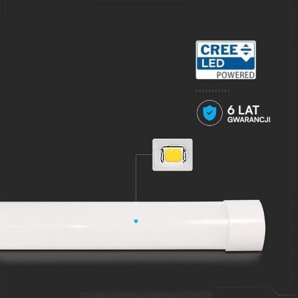 Oprawa V-TAC 10W LED belka liniowa natynkowa CREE CHIP 30cm 120Lm/W VT-8-10 6500K 1200lm 6 Lat gwarancji